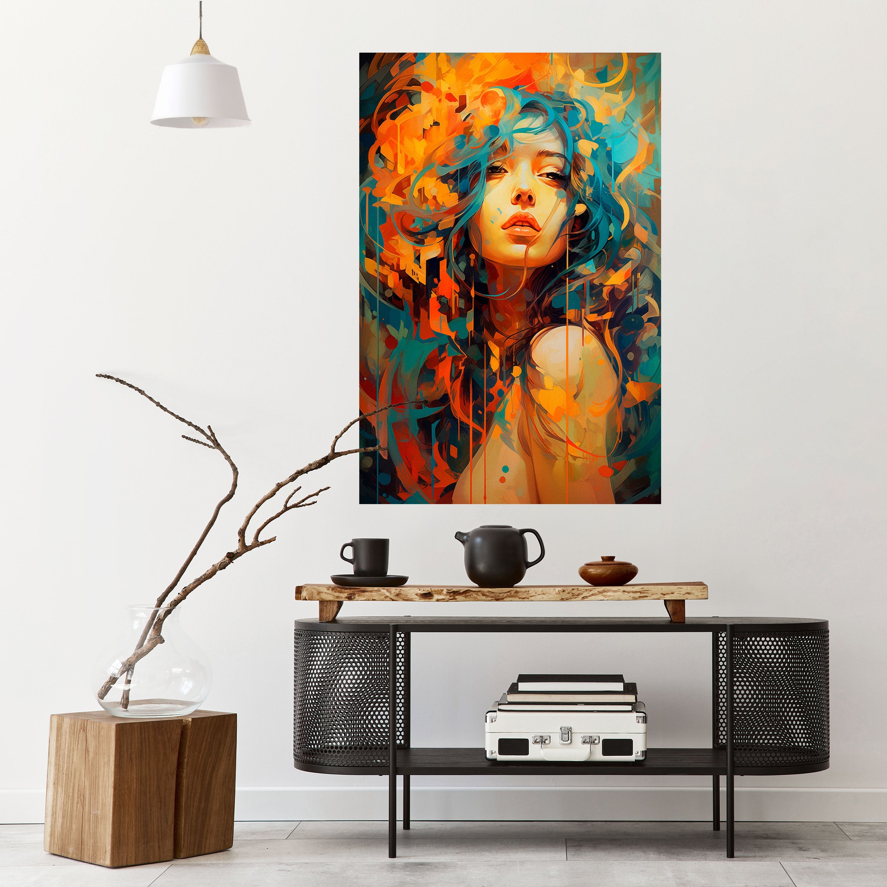 RAINBOW MUSE Vertikales Poster zum Abziehen und Aufkleben