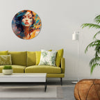 CHROMA CHARM Runde Wanddekoration Ø 69 cm