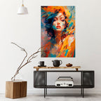 CHROMA CHARM Selbstklebendes Poster - Hochformat