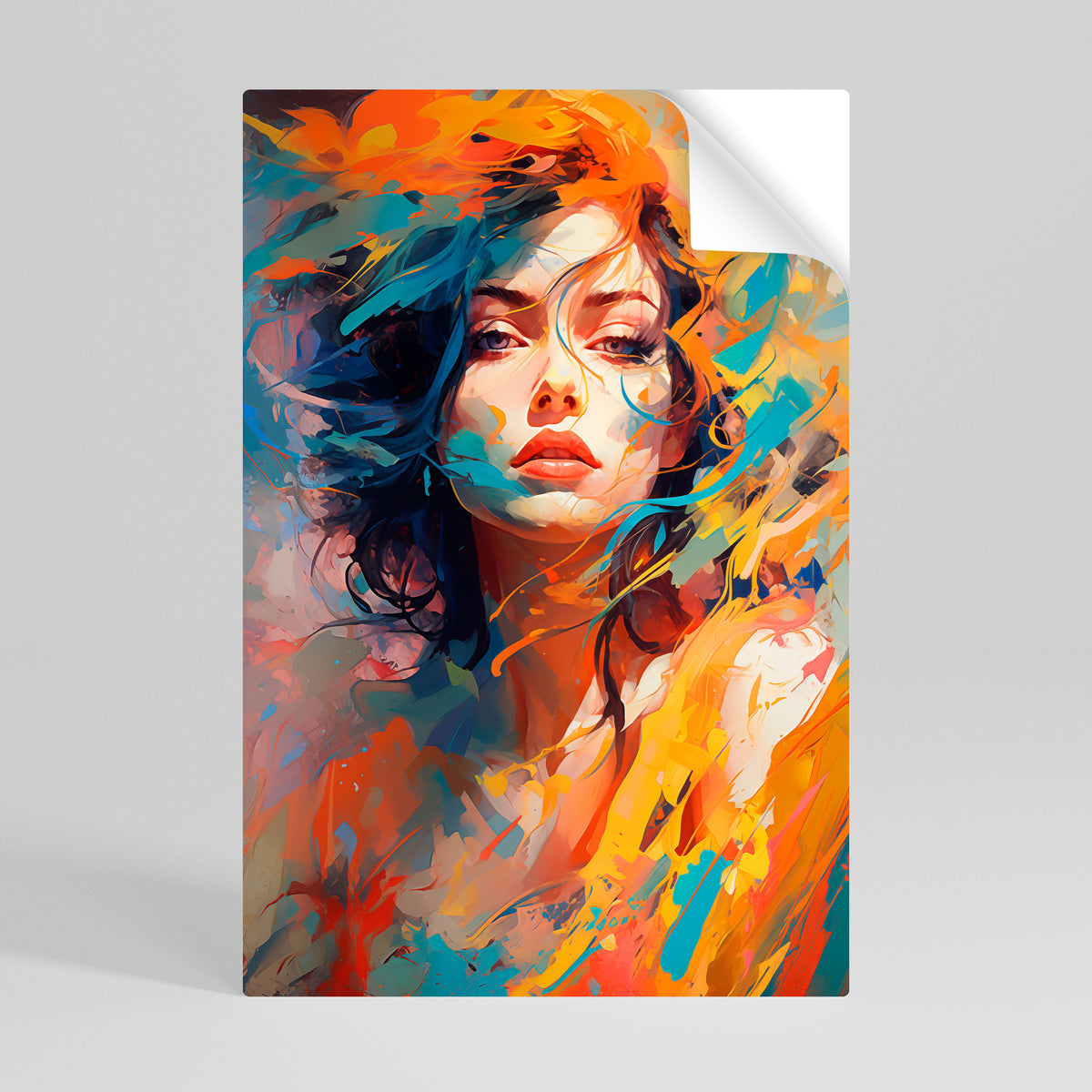 CHROMA CHARM Selbstklebendes Poster - Hochformat