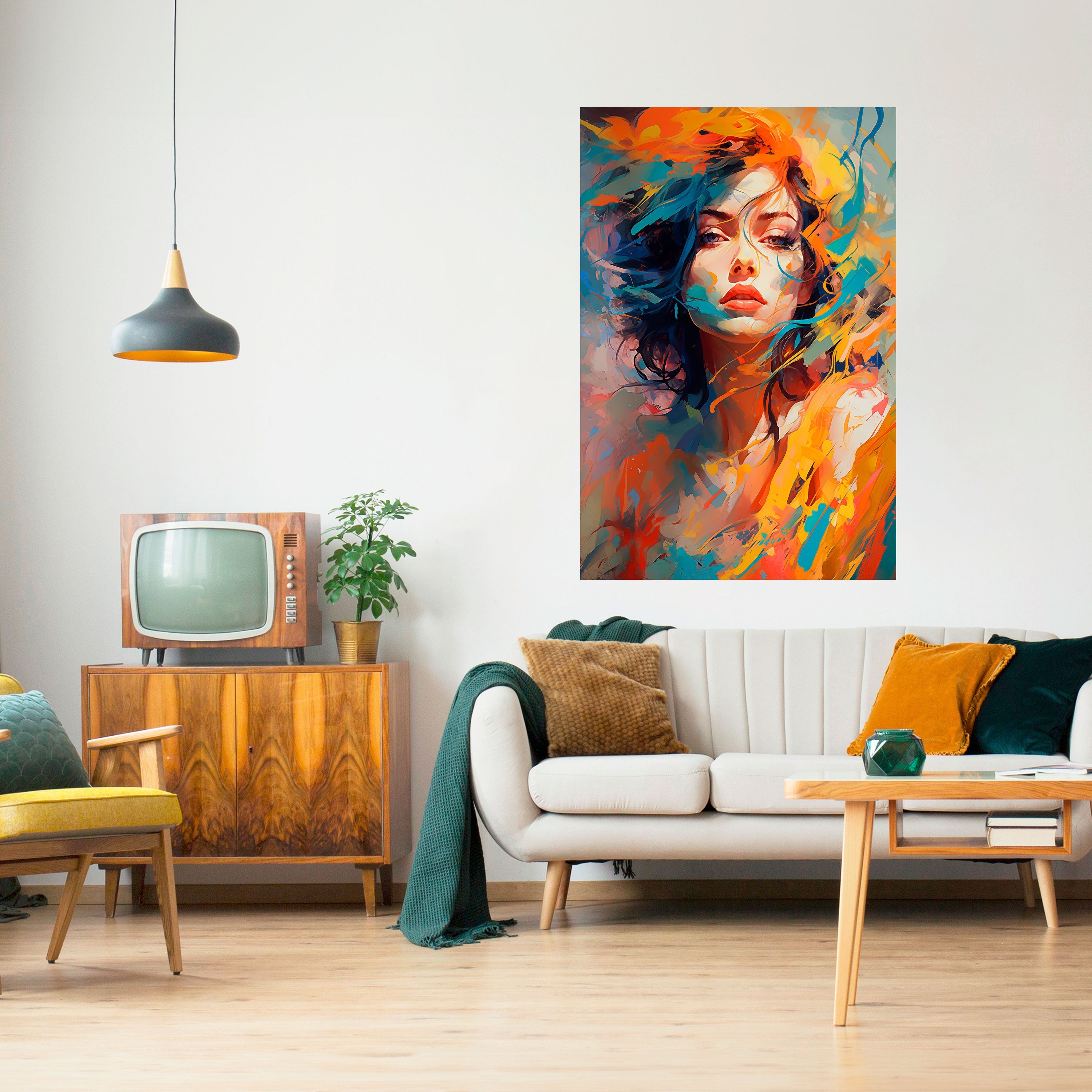 CHROMA CHARM Vertikales Poster zum Abziehen und Aufkleben