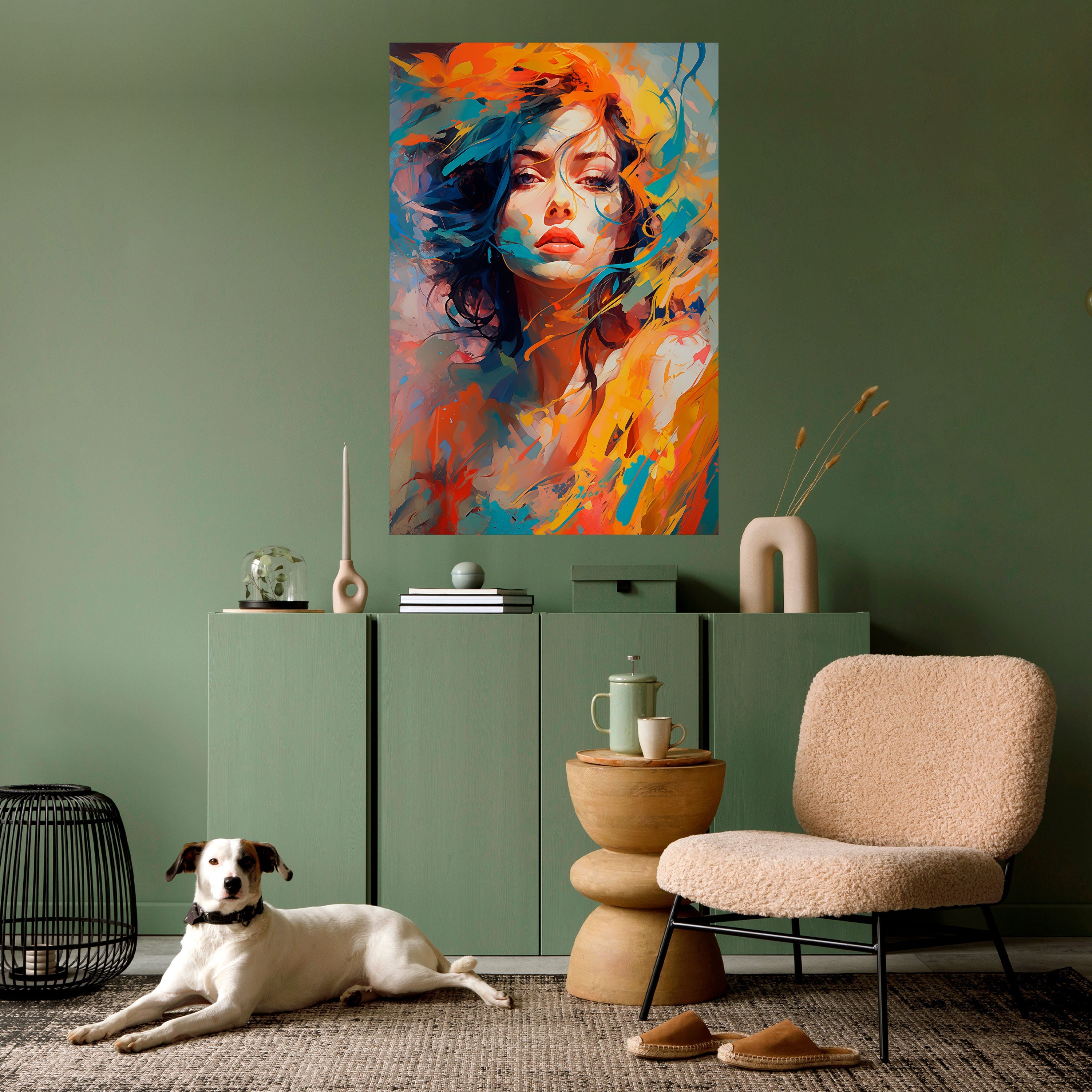 CHROMA CHARM Vertikales Poster zum Abziehen und Aufkleben