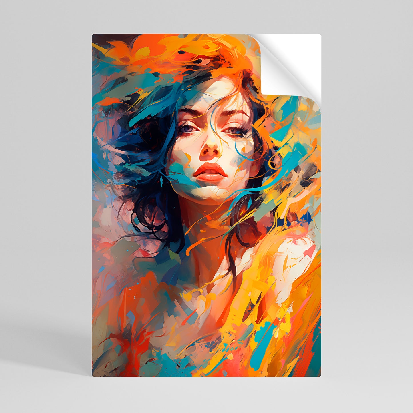 CHROMA CHARM Selbstklebendes Poster - Hochformat
