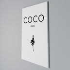 COCO CHANEL - TIMELESS ELEGANCE Vertical Canvas Print