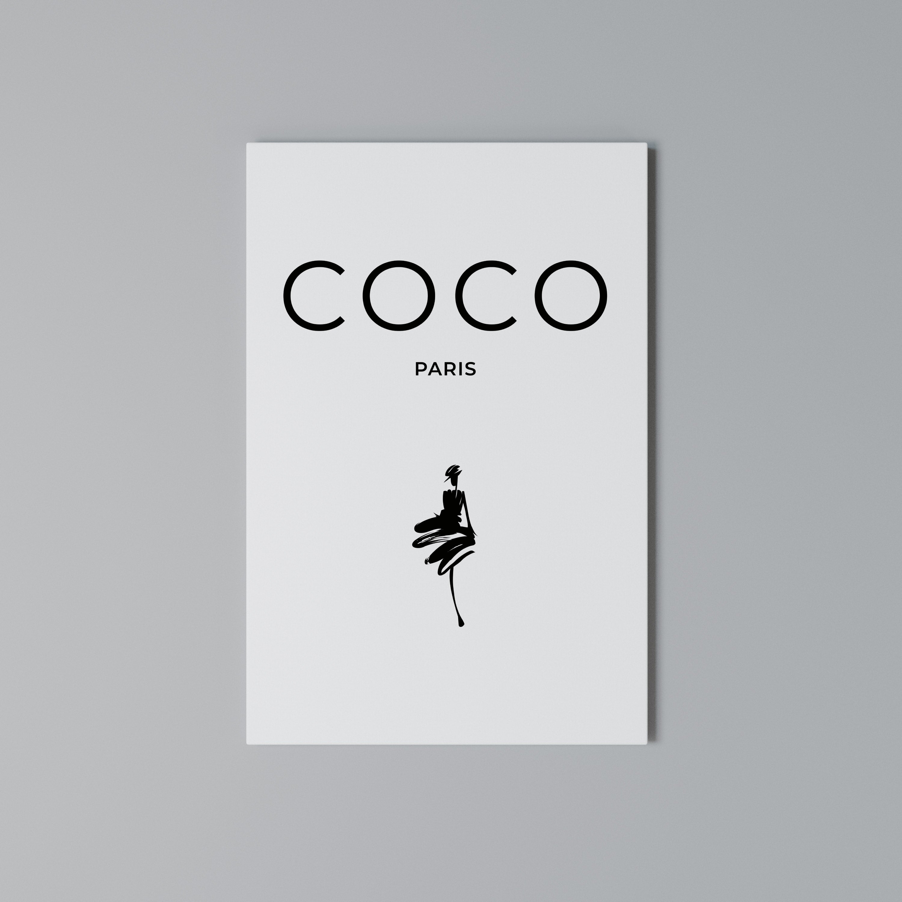 COCO CHANEL - TIMELESS ELEGANCE Vertical Canvas Print