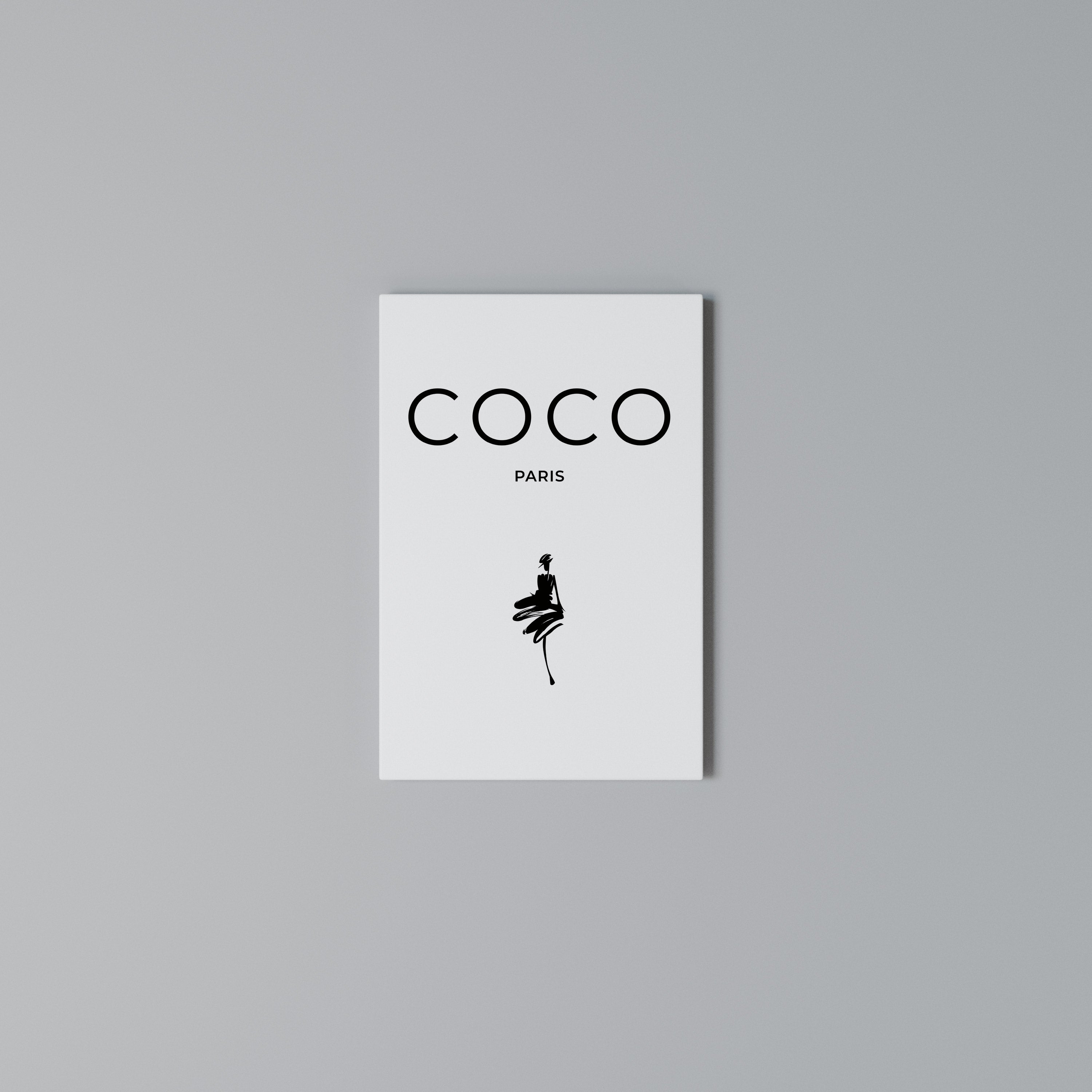 COCO CHANEL - TIMELESS ELEGANCE Vertical Canvas Print