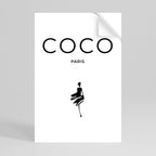 COCO CHANEL - TIMELESS ELEGANCE Selbstklebendes Poster - Hochformat
