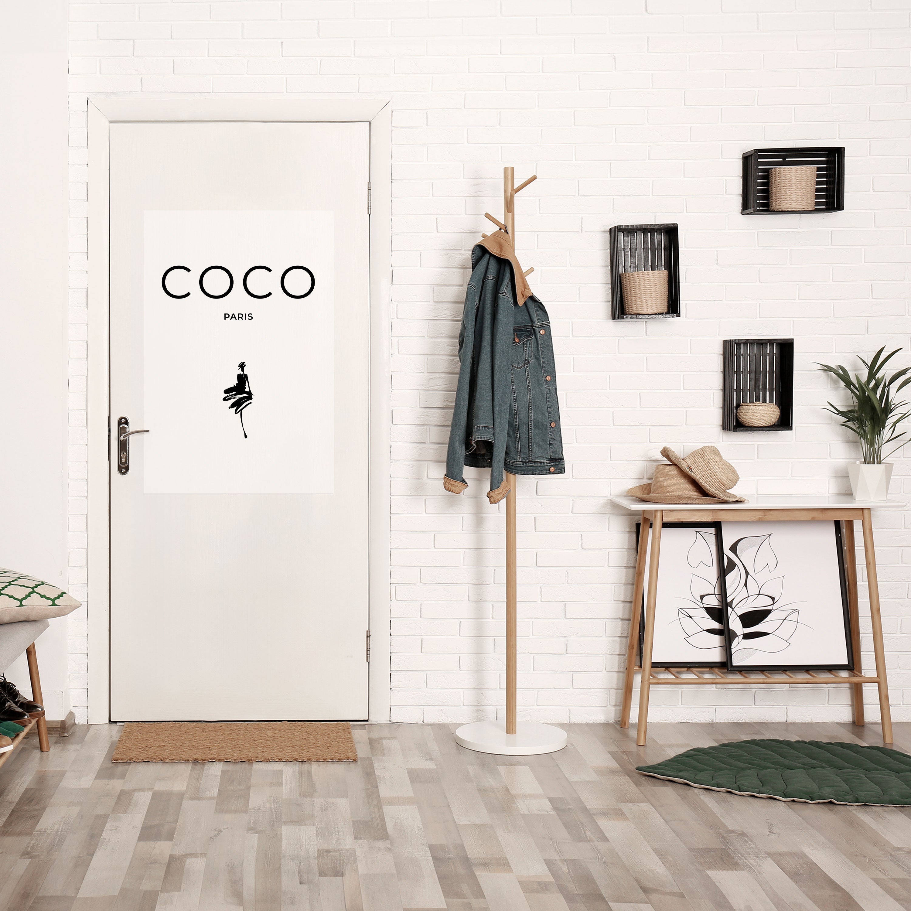 COCO CHANEL – ZEITLOSE ELEGANZ – Vertikales Poster zum Abziehen und Aufkleben
