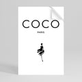 COCO CHANEL - TIMELESS ELEGANCE Selbstklebendes Poster - Hochformat