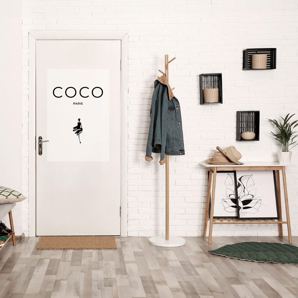 COCO CHANEL – ZEITLOSE ELEGANZ – Vertikales Poster zum Abziehen und Aufkleben