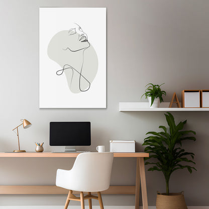 SUBTLE SIMPLICITY Vertical Canvas Print