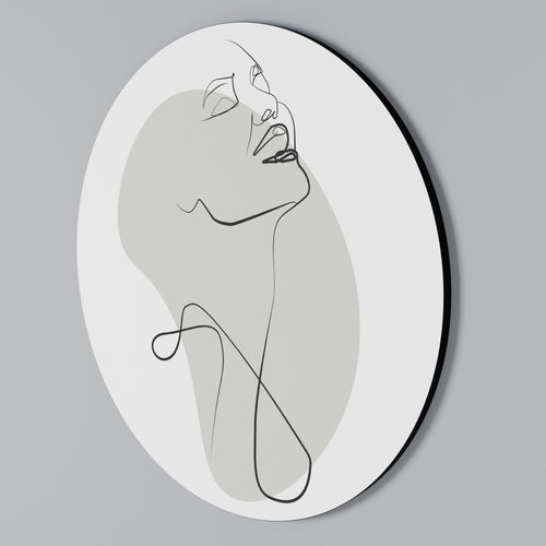SUBTLE SIMPLICITY Round Wall Art