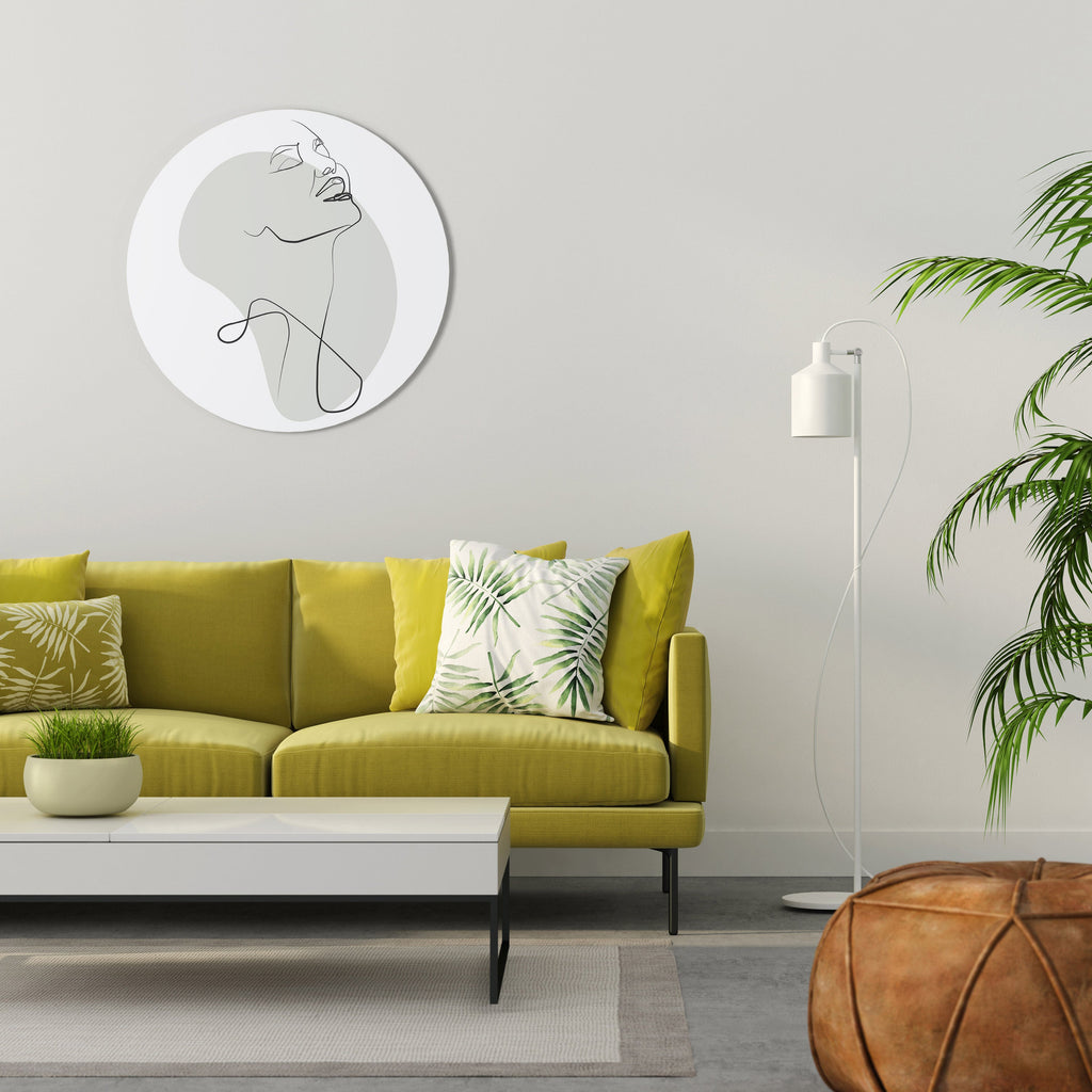 SUBTLE SIMPLICITY Runde Wanddekoration Ø 69 cm