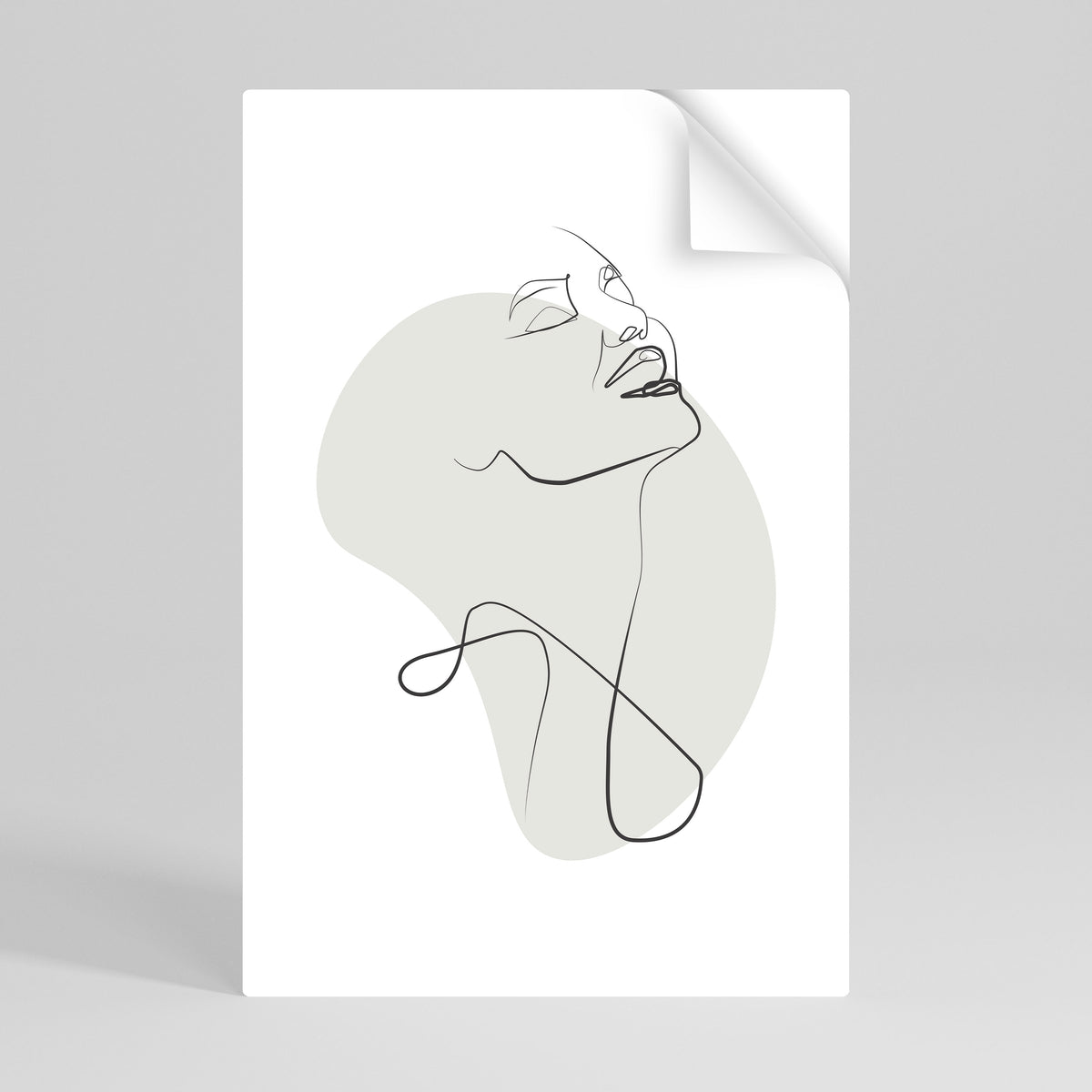 SUBTLE SIMPLICITY Selbstklebendes Poster - Hochformat