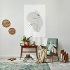 SUBTLE SIMPLICITY Selbstklebendes Poster - Hochformat