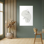 SUBTLE SIMPLICITY Selbstklebendes Poster - Hochformat