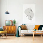 SUBTLE SIMPLICITY Selbstklebendes Poster - Hochformat