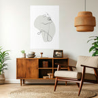 SUBTLE SIMPLICITY Selbstklebendes Poster - Hochformat