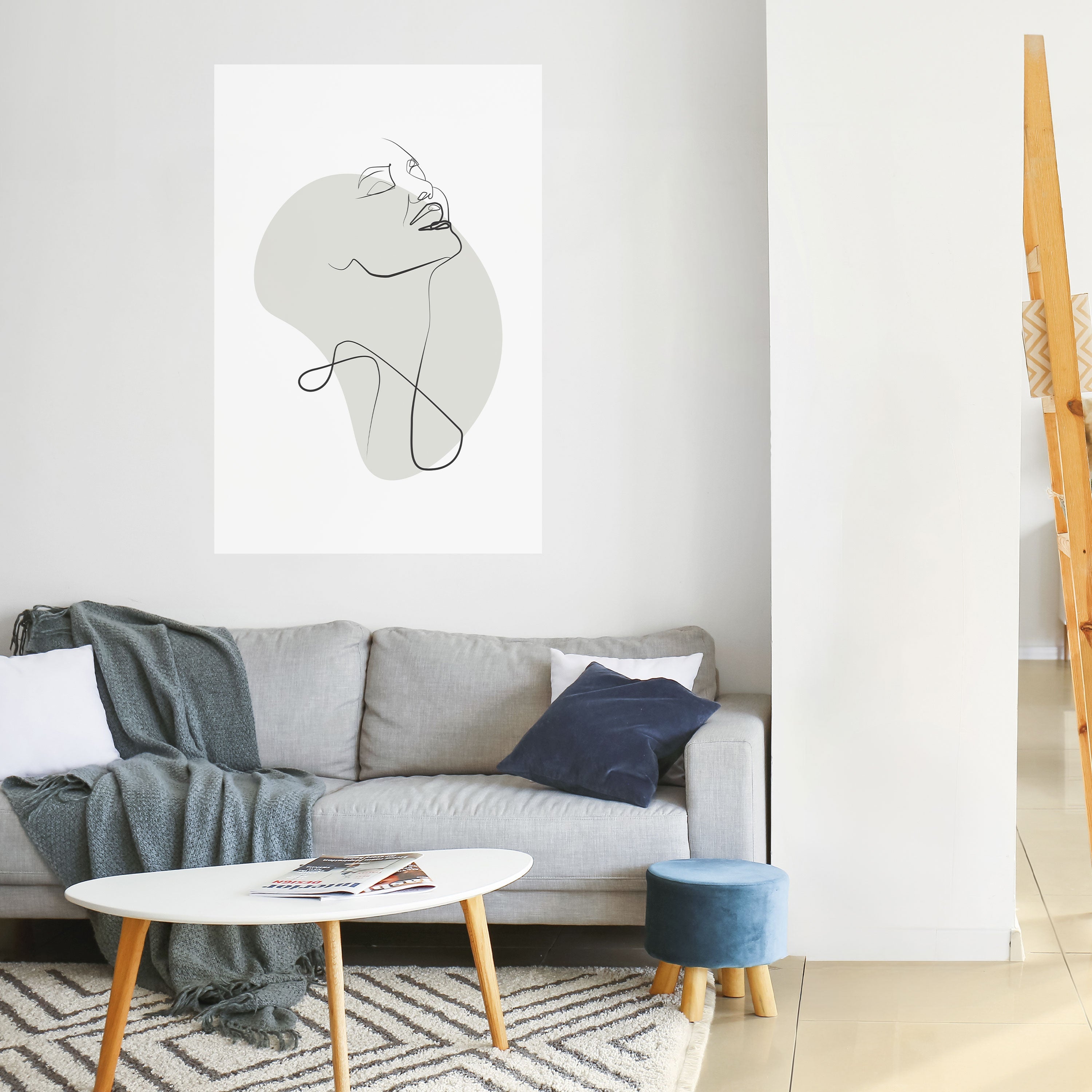 Subtile Einfachheit – Vertikales Poster zum Abziehen und Aufkleben