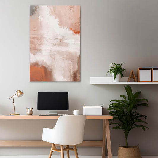 BLUSH SERENITY Vertical Canvas Print