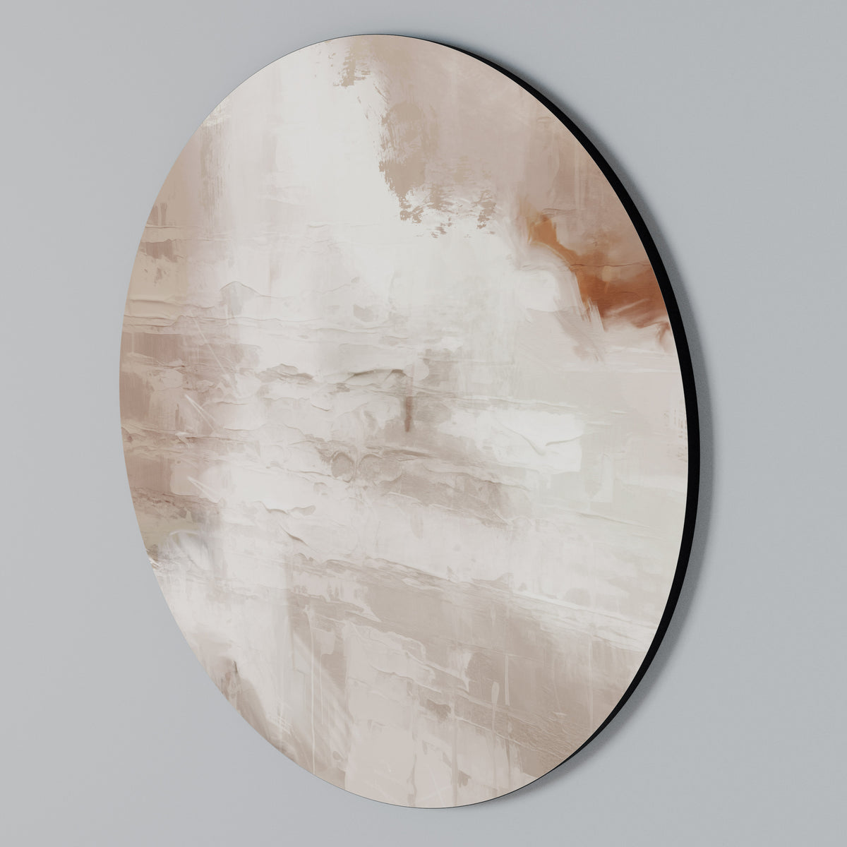 BLUSH SERENITY Rundes Wandbild