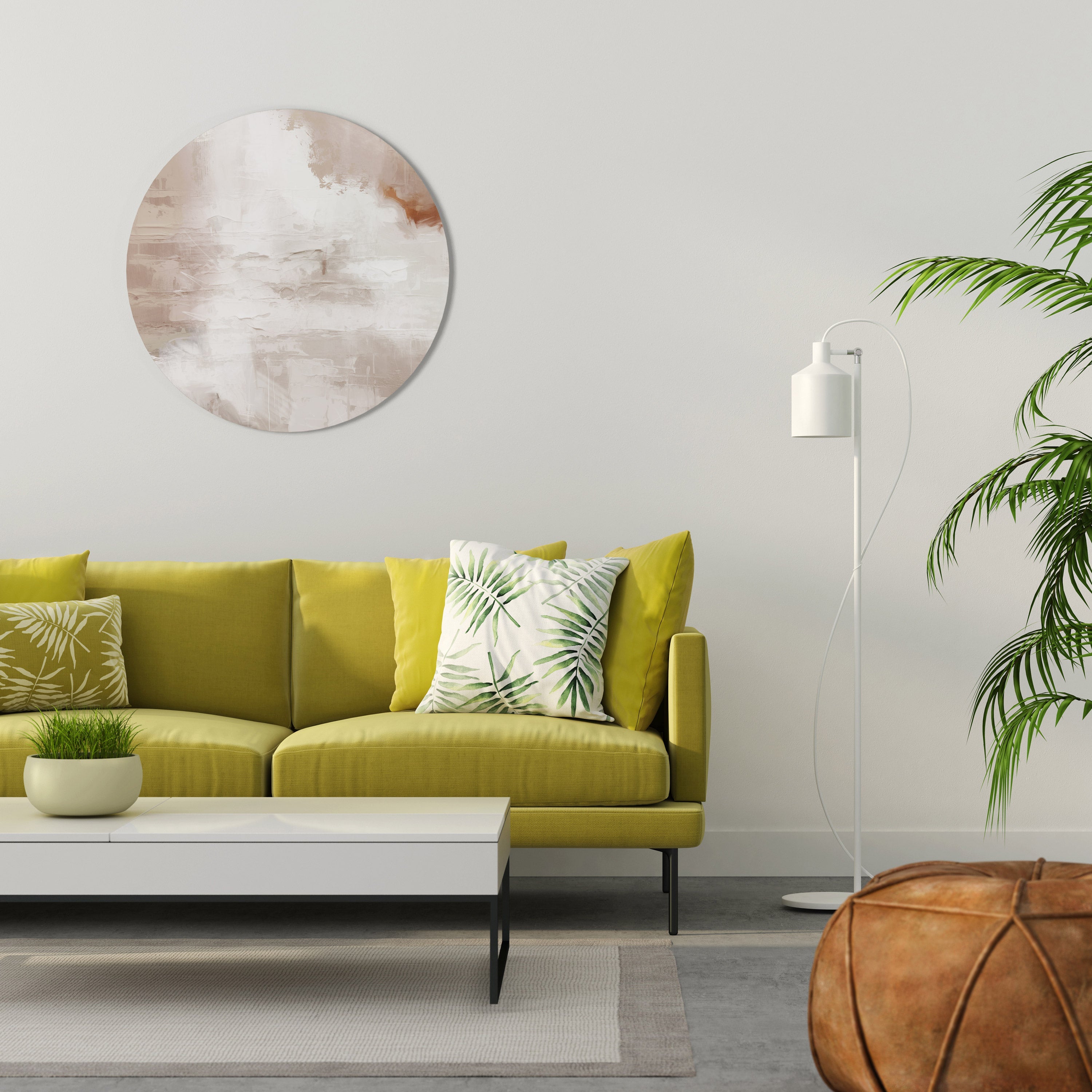 BLUSH SERENITY Runde Wanddekoration Ø 69 cm