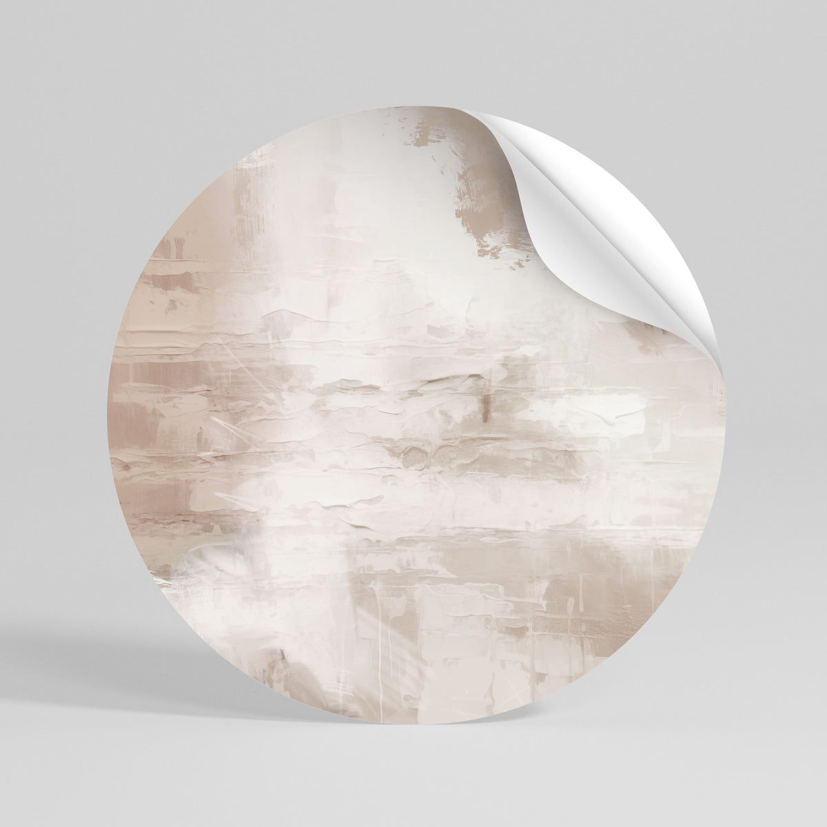BLUSH SERENITY Runder Wandsticker zum Abziehen und Aufkleben