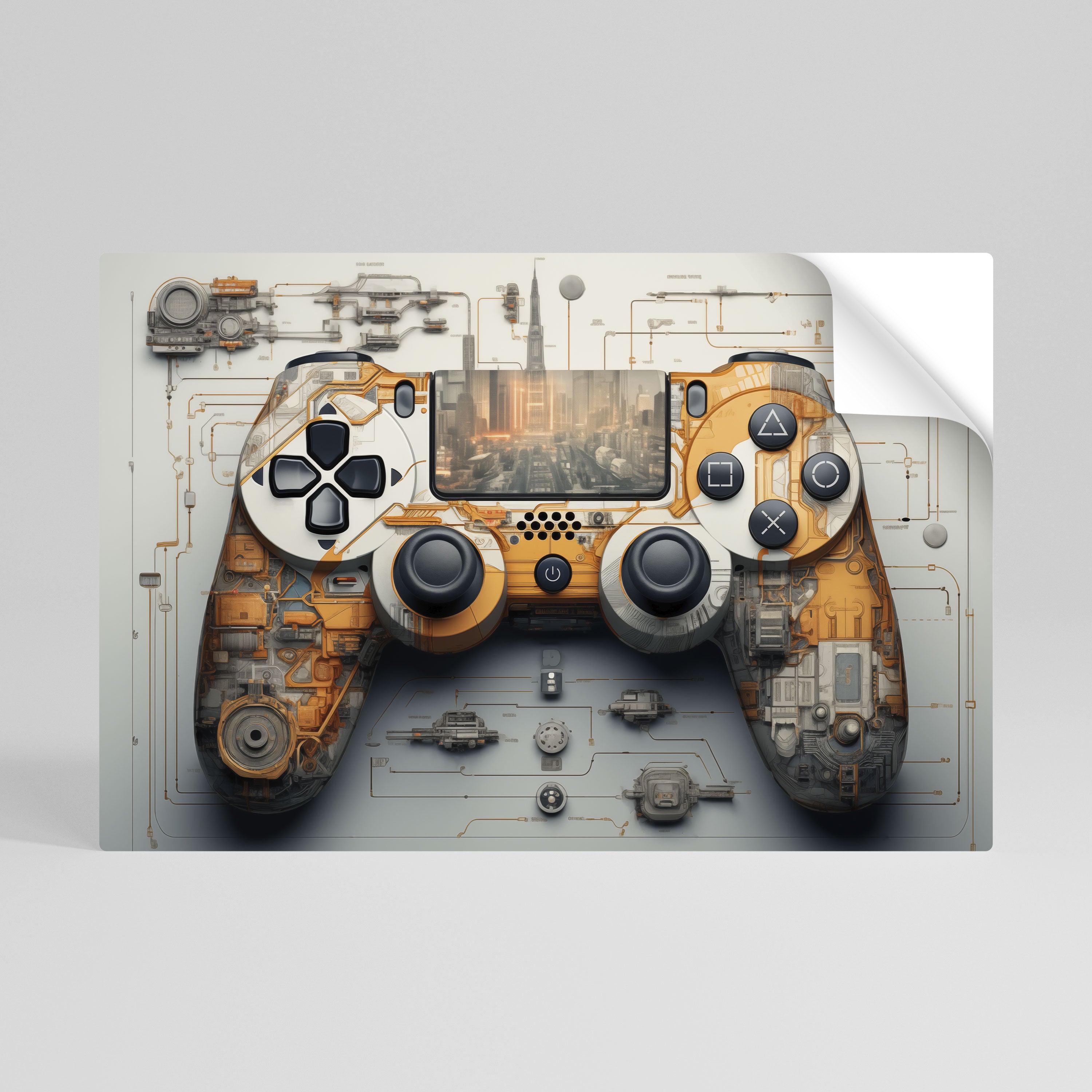 CYBER CHRONICLES PAD Selbstklebendes Horizontal-Poster