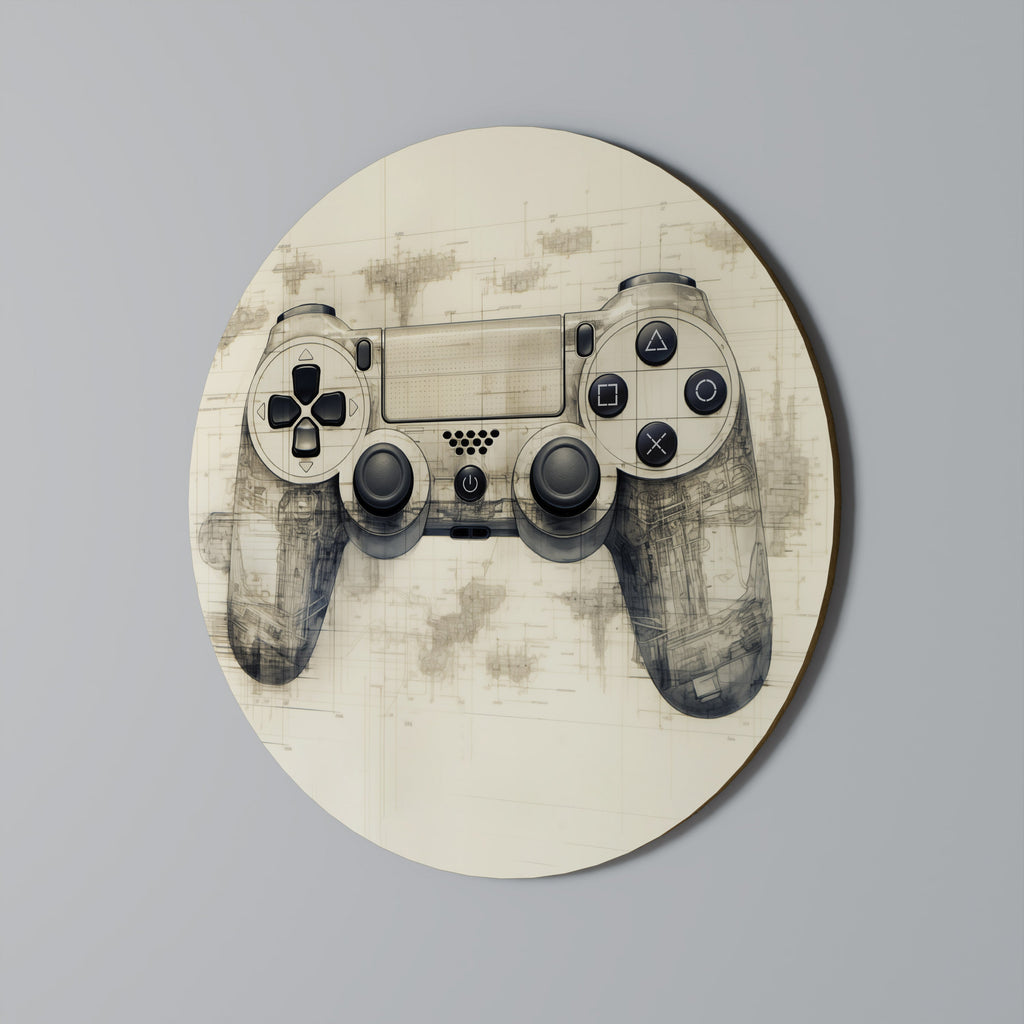 QUANTUM QUEST PAD Runde Wanddekoration Ø 69 cm