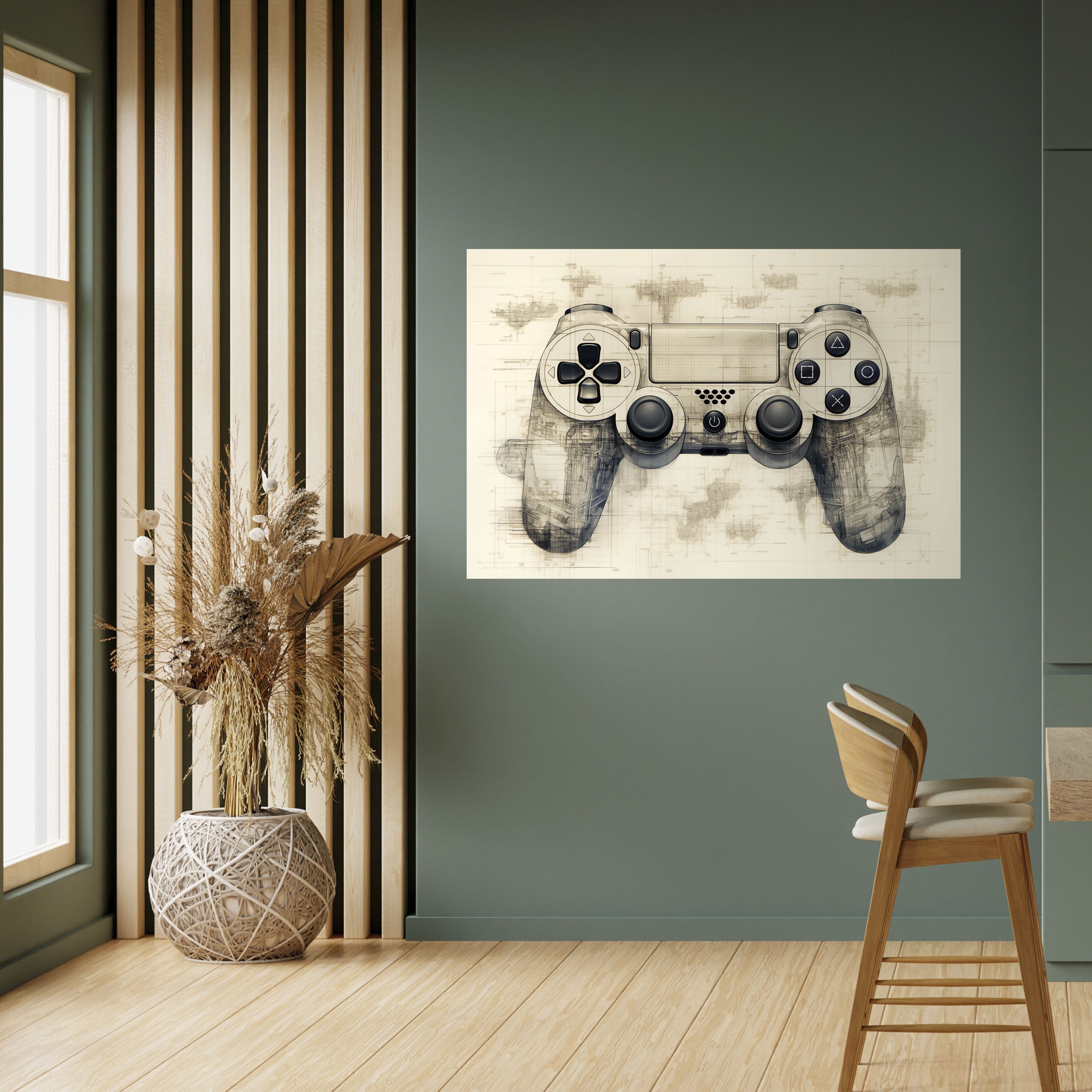 QUANTUM QUEST PAD Peel and Stick Horizontal Poster