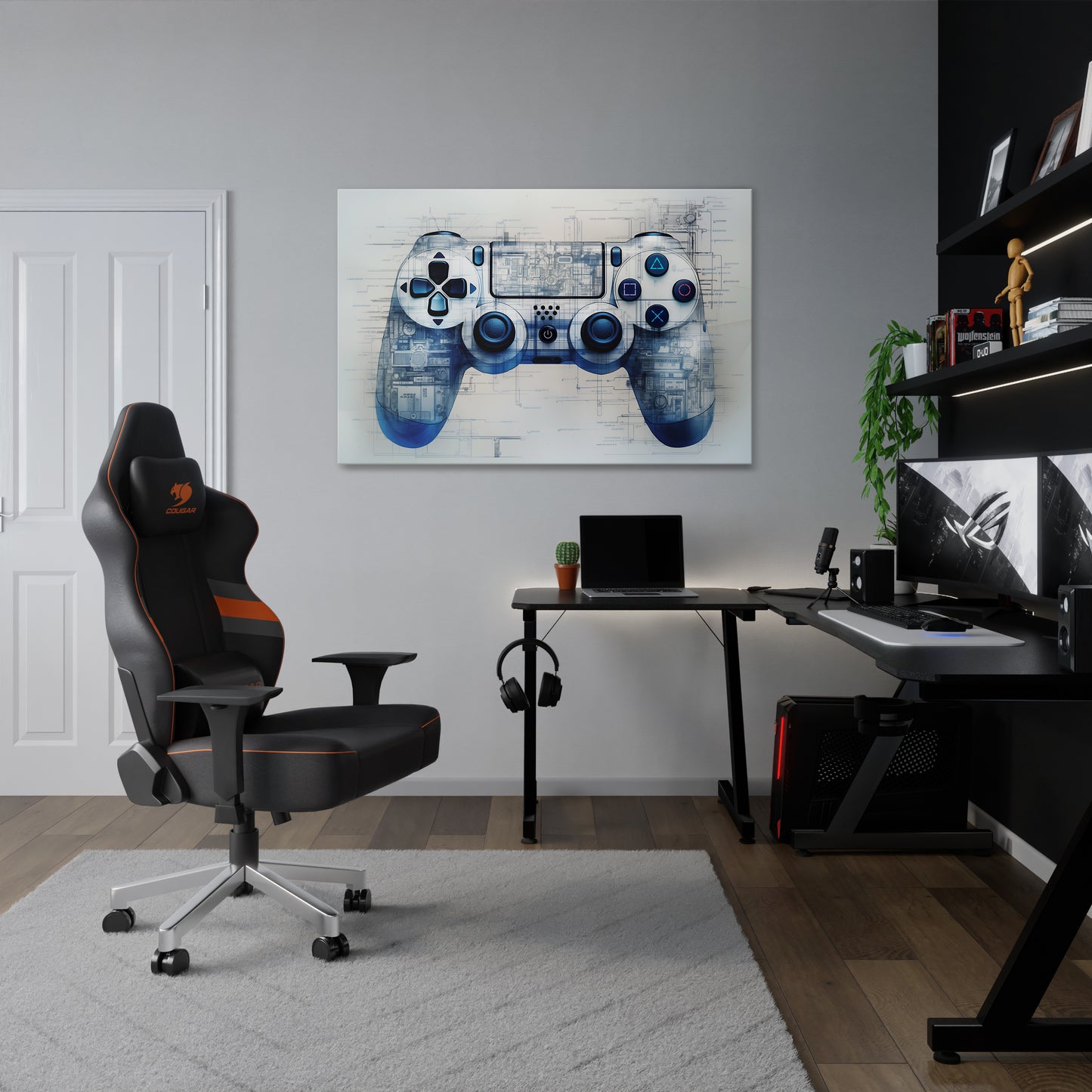 CYBER SCAPE PAD Horizontal Canvas Print
