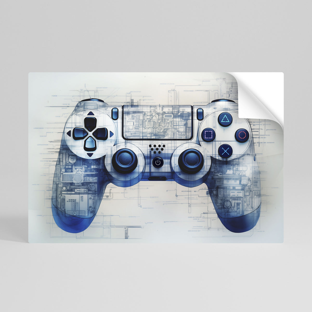 CYBER SCAPE PAD Peel and Stick Horizontal Poster