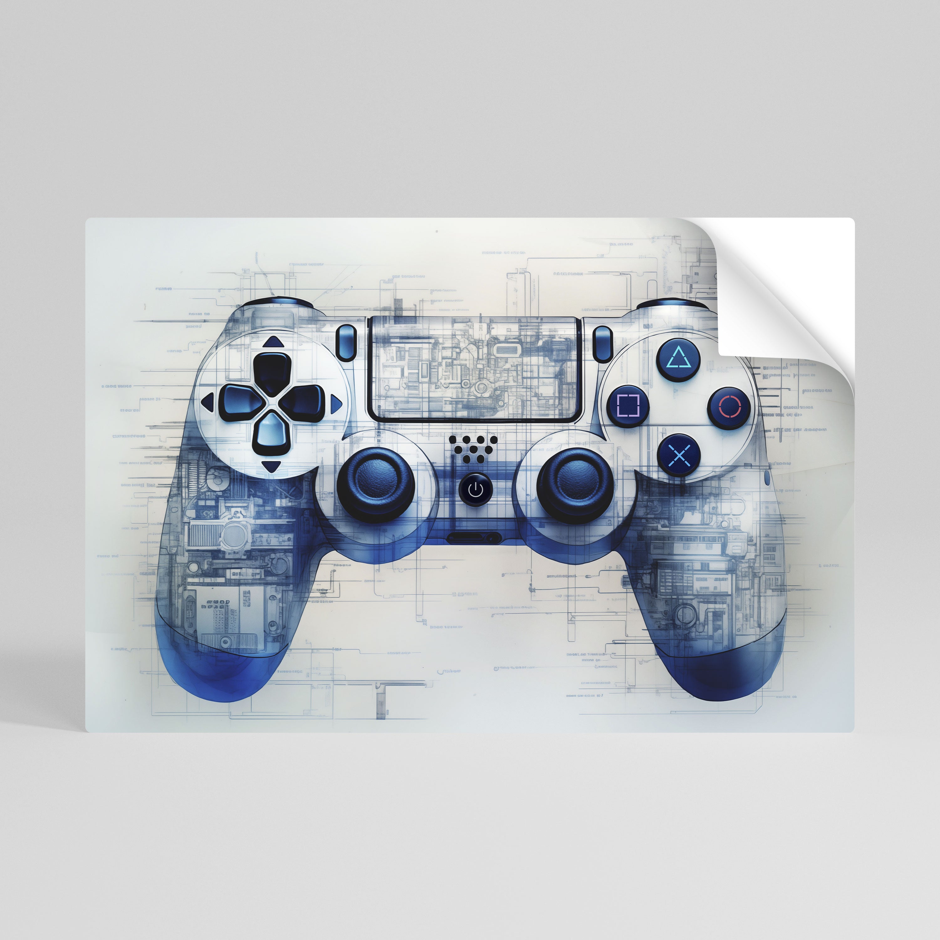 CYBER SCAPE PAD Selbstklebendes Horizontal-Poster