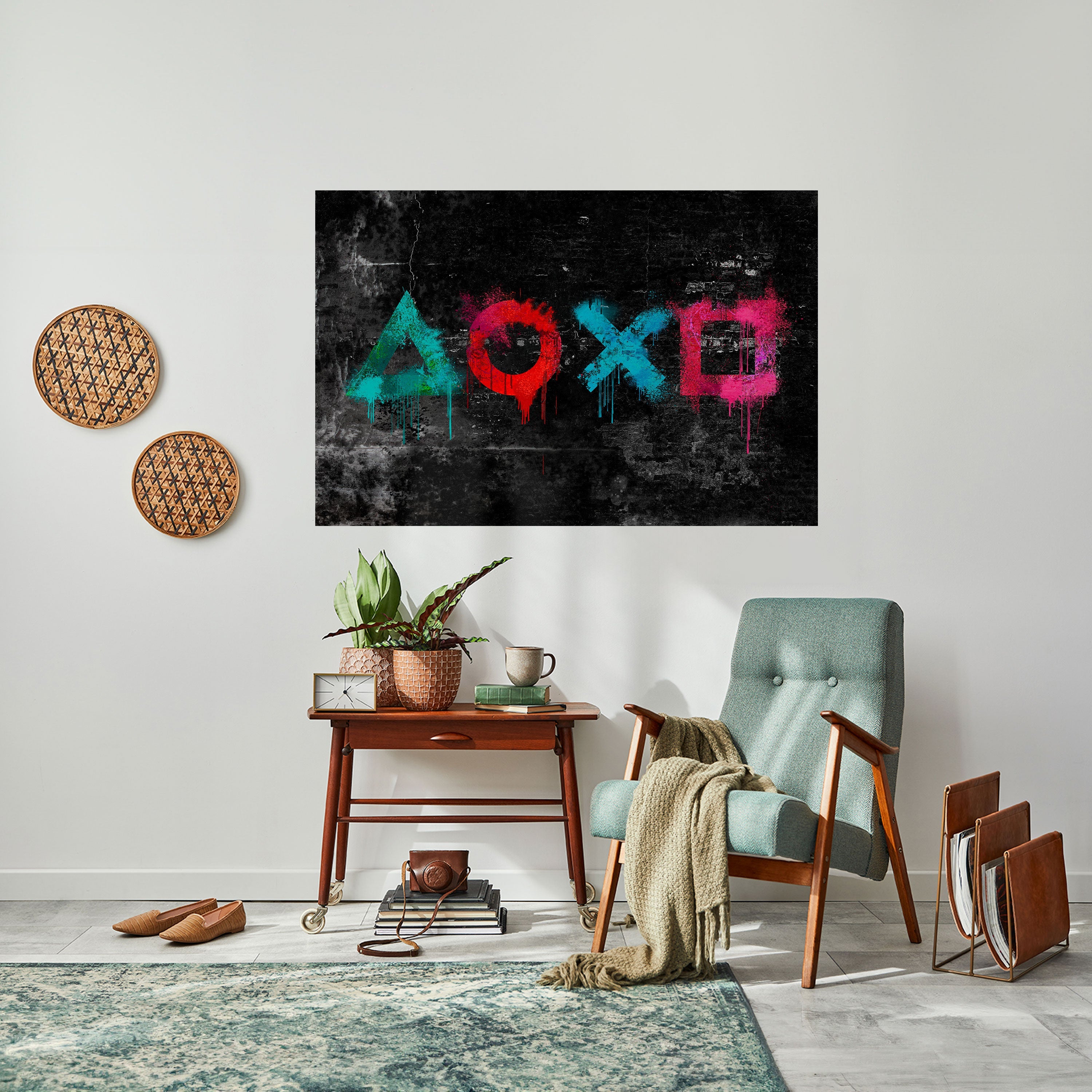 GAMER OUTLAWS Peel and Stick Horizontal Poster