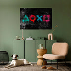 GAMER OUTLAWS Selbstklebendes Horizontal-Poster