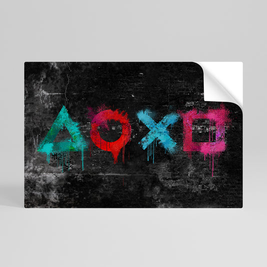GAMER OUTLAWS Peel and Stick Horizontal Poster