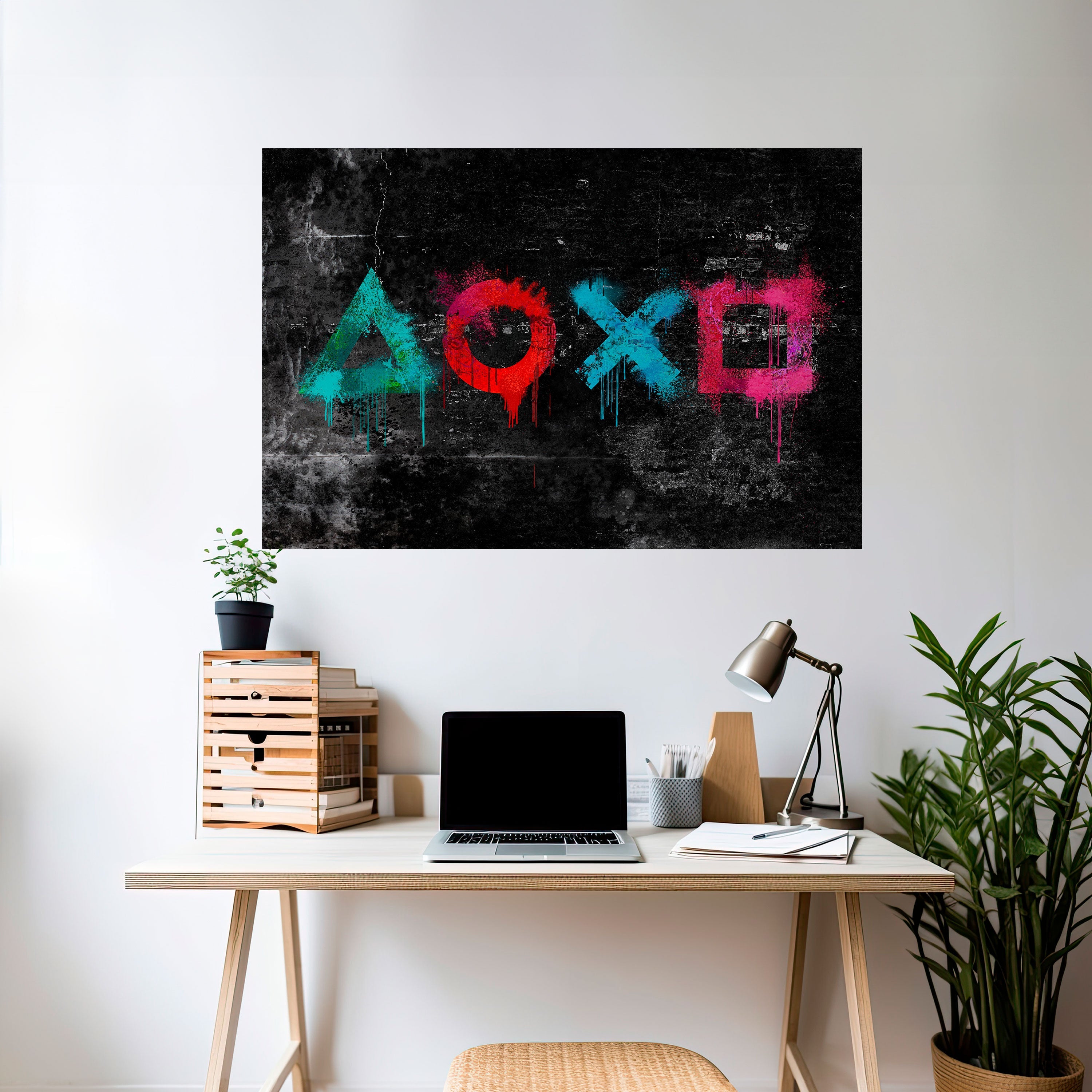 GAMER OUTLAWS Peel and Stick Horizontal Poster