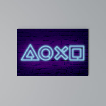 NEON PULSE GAMING Horizontal Canvas Print