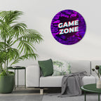 LUMINOUS GAME ZONE Runde Wanddekoration Ø 69 cm