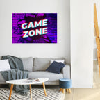 LUMINOUS GAME ZONE Selbstklebendes Horizontal-Poster