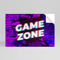 LUMINOUS GAME ZONE Selbstklebendes Horizontal-Poster