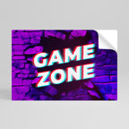 LUMINOUS GAME ZONE Selbstklebendes Horizontal-Poster
