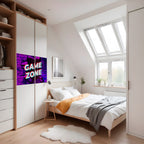 LUMINOUS GAME ZONE Selbstklebendes Horizontal-Poster