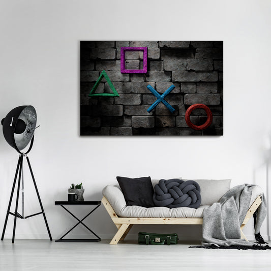 UNDERGOUND CONSOLE ICONS Horizontal Canvas Print
