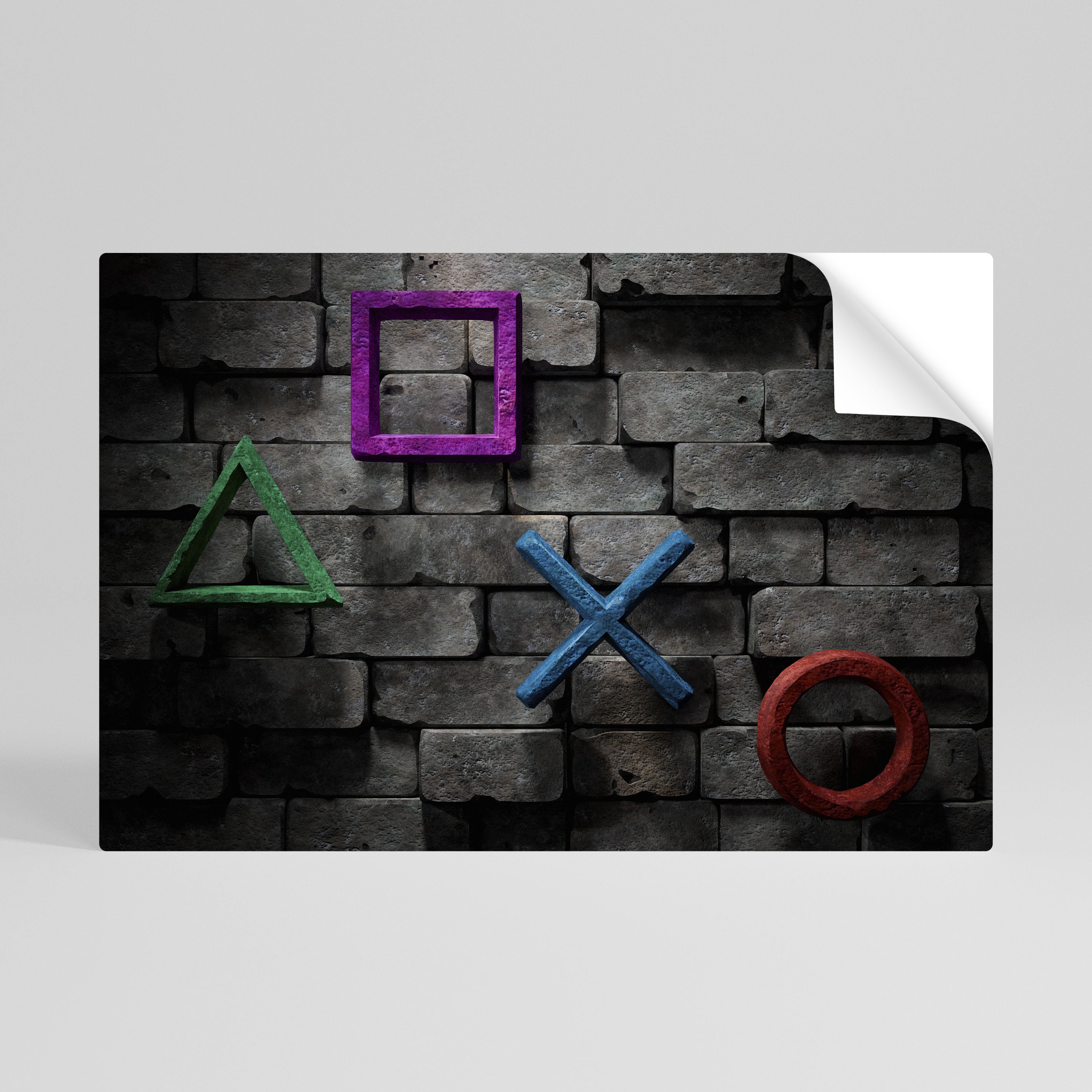UNDERGOUND CONSOLE ICONS Selbstklebendes Horizontal-Poster