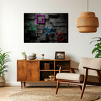 UNDERGOUND CONSOLE ICONS Selbstklebendes Horizontal-Poster