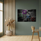 UNDERGOUND CONSOLE ICONS Selbstklebendes Horizontal-Poster