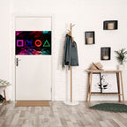 GEOMETRIC GAMER ICONS Selbstklebendes Horizontal-Poster