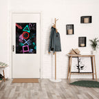 UPRISING NEON ICONS Selbstklebendes Poster - Hochformat