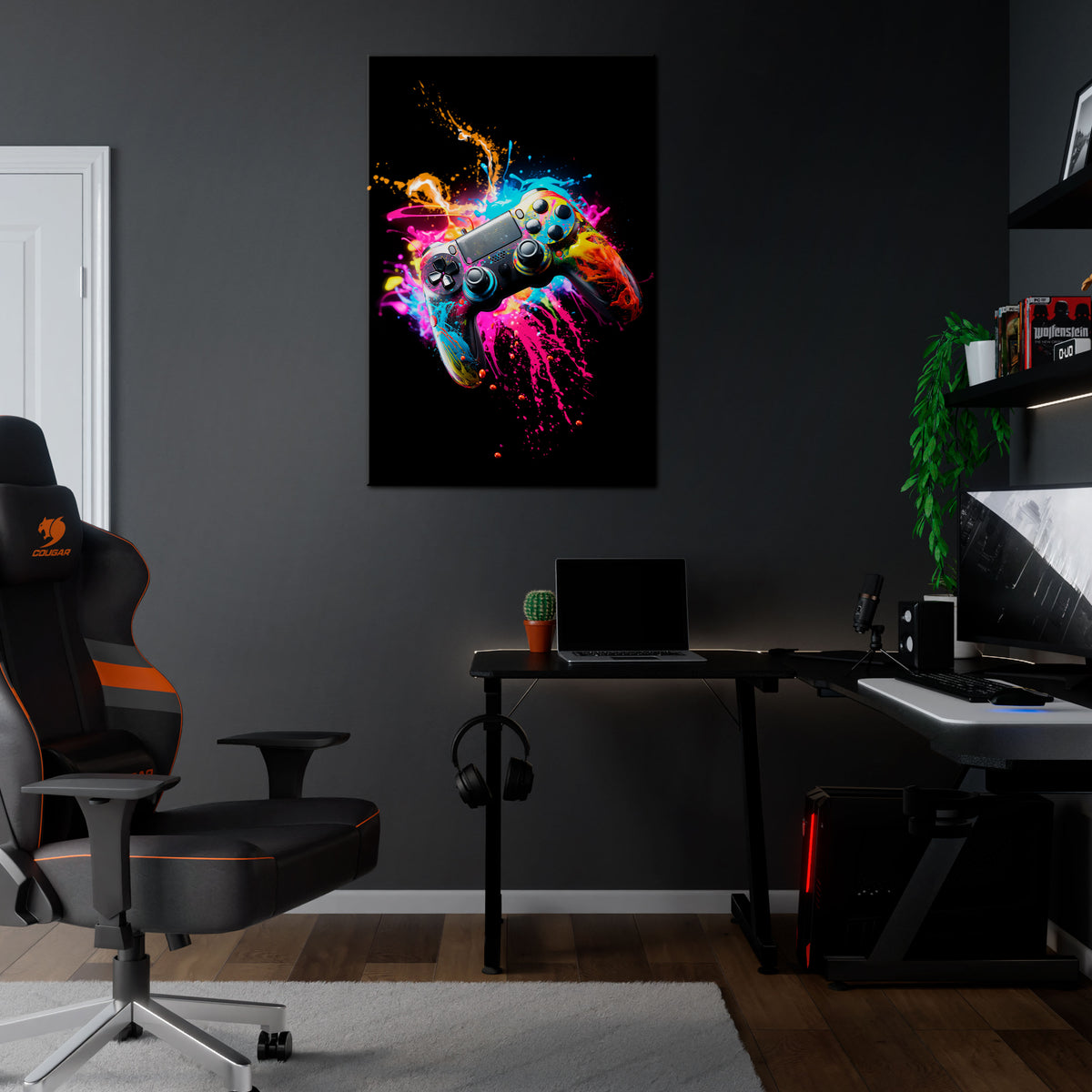 GAMING LUSH Vertical Canvas Print